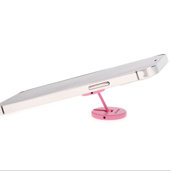 MERKURY Grip'z Silver Crushed Glitter Universal Metal Ring Phone Grip Stand - Picture 4 of 7